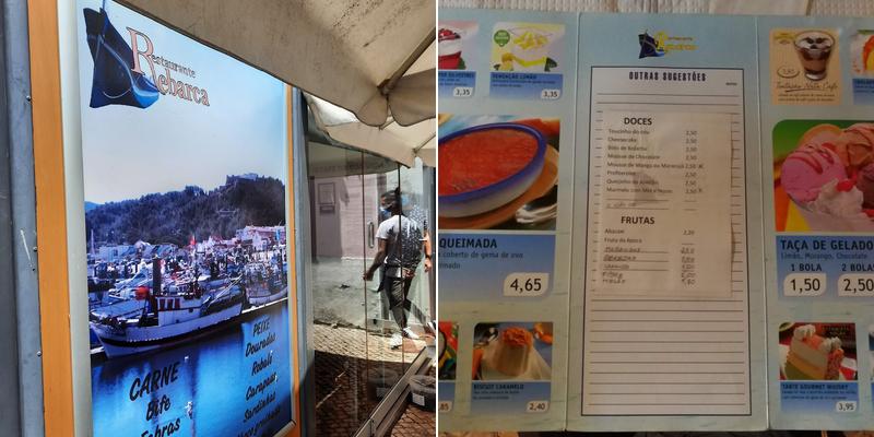 Rebarca Menu