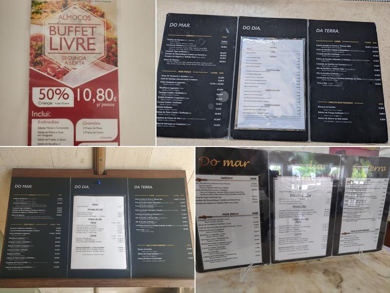 Restaurante Manuel Júlio Menu