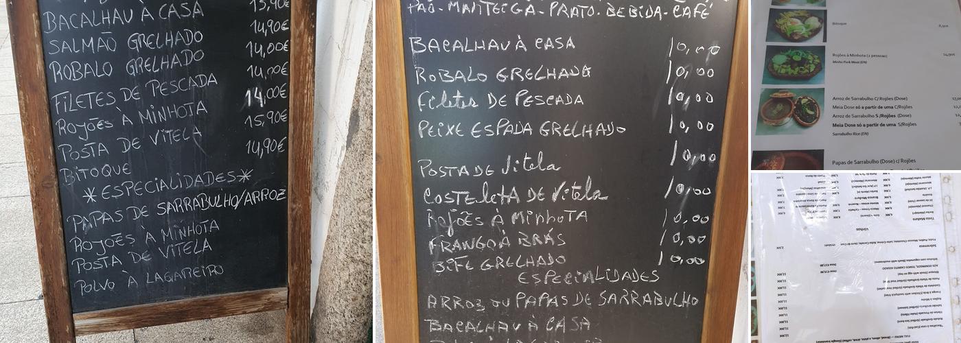 Restaurante Jaime Gomes (Jaime Gomes) Menu