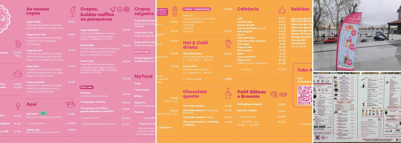 MyIced Ponte de Lima Menu