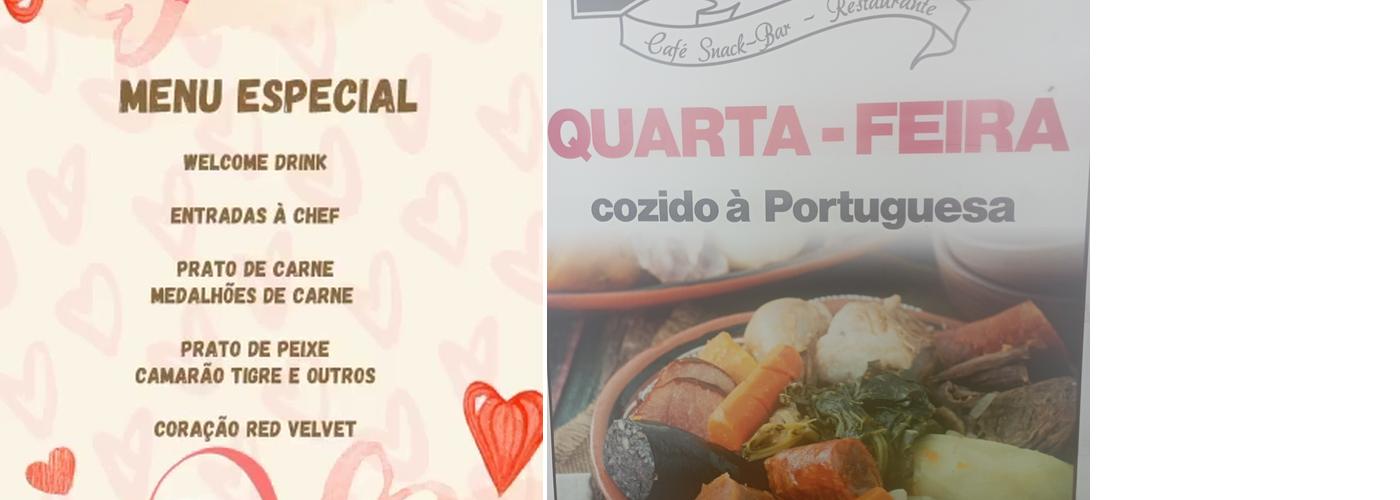 Café Cantinho do Rui Menu