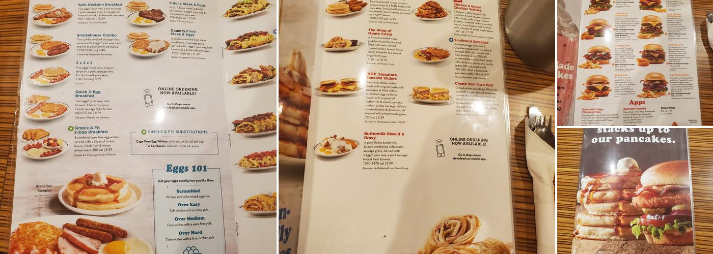 IHOP Menu