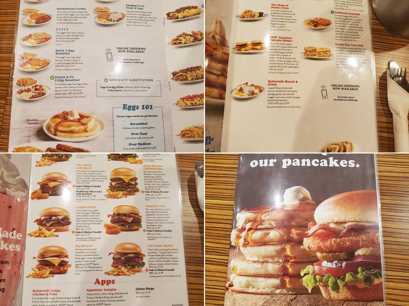IHOP Menu