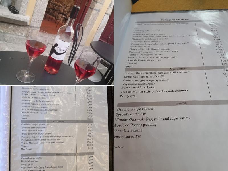 Portugues de Gema Menu