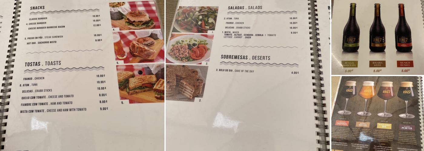 O Buraquinho da Ribeira Menu