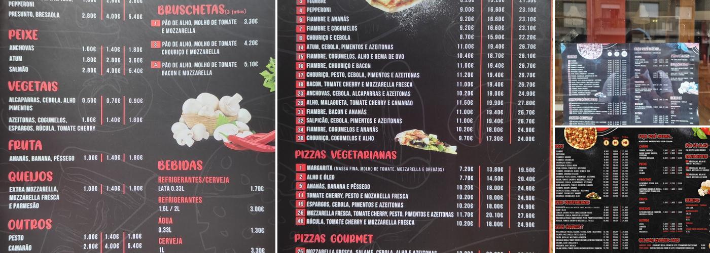 PIZZA UAU - S.DINIS Menu