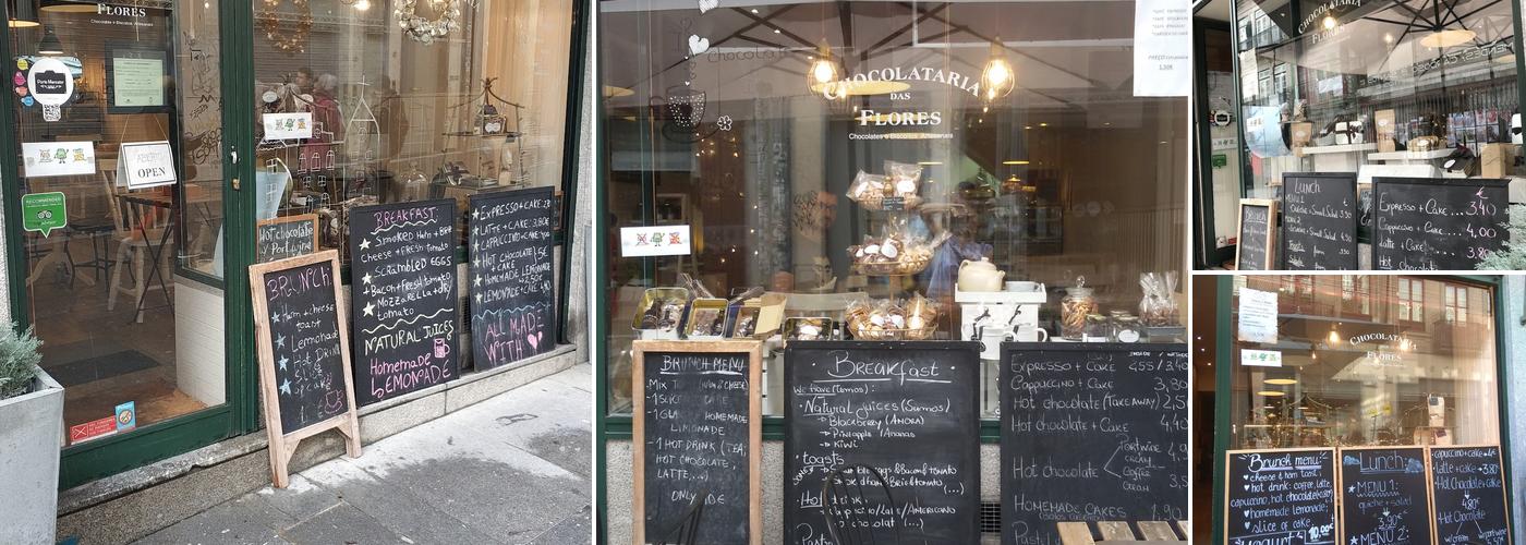Chocolataria das Flores Menu