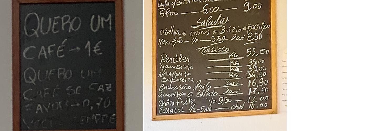 Gostas Pouco Gostas Menu