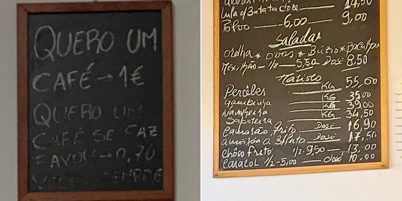 Gostas Pouco Gostas Menu