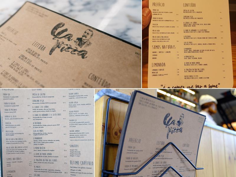 Eça Pizza Menu