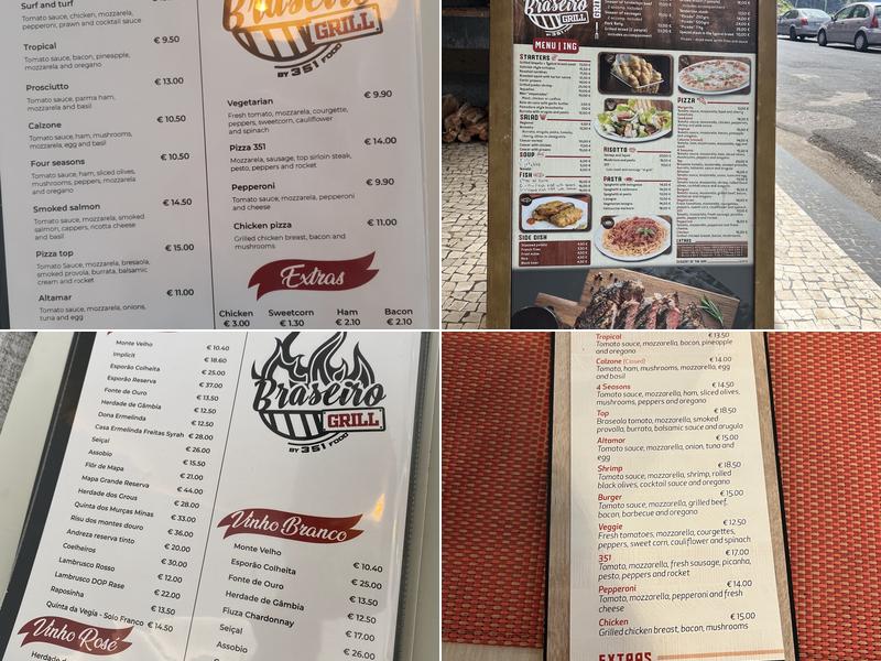 Braseiro grill by 351 food Menu