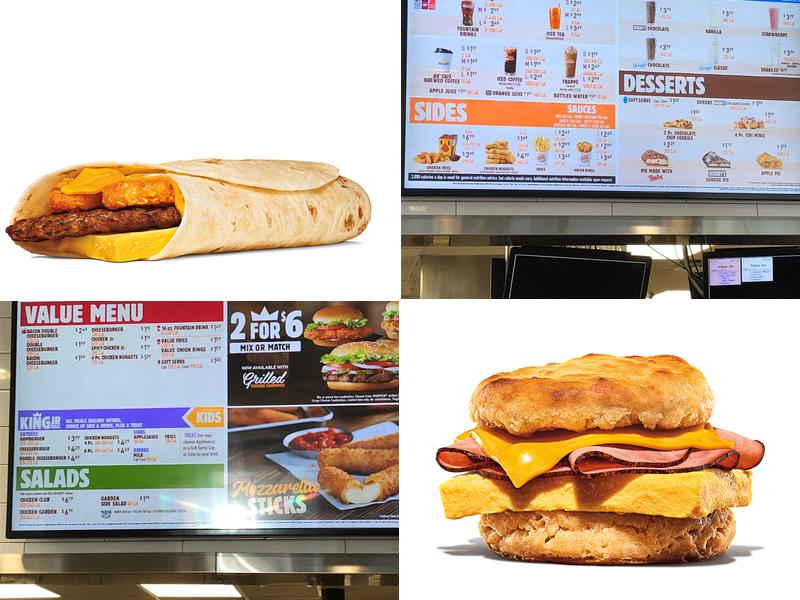 Burger King Menu