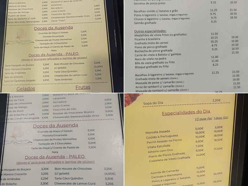 O Batista Menu