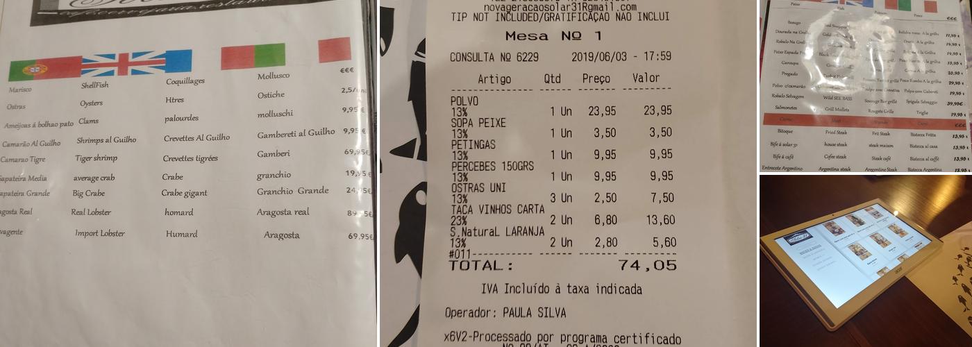 Solar 31 da Calçada - Peixe e Marisco Menu