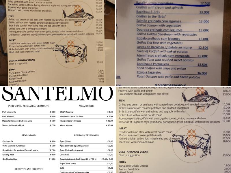 Santelmo Menu