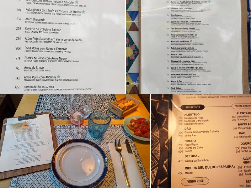 Taberna Moderna Menu