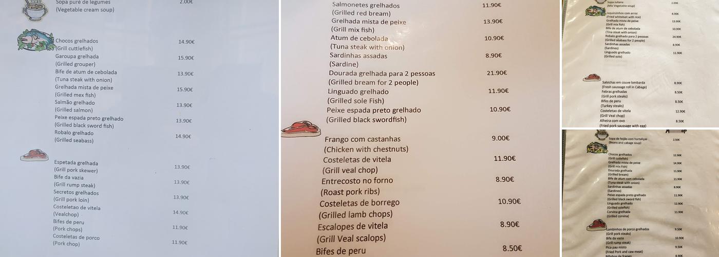 O Trigueirinho Menu