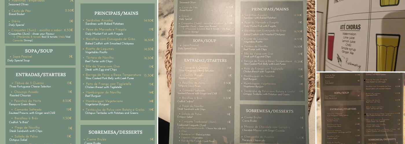 São Jorge (São Jorge Restaurante) Menu
