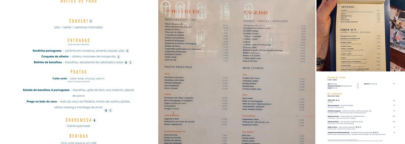 Solidó Menu