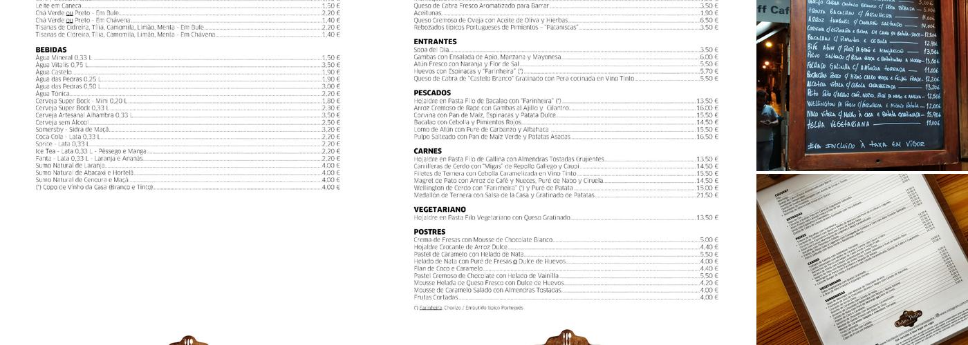 Stone Floor (Chão de Pedra) Menu