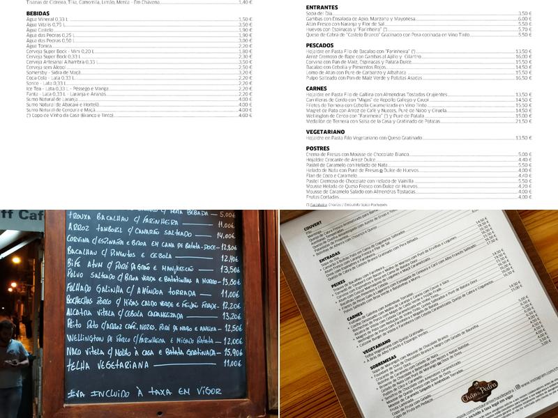 Stone Floor (Chão de Pedra) Menu