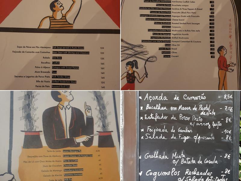 Taberna Anti Dantas Menu