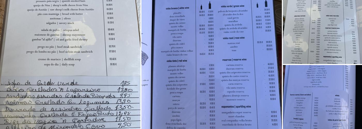 Barcabela Menu