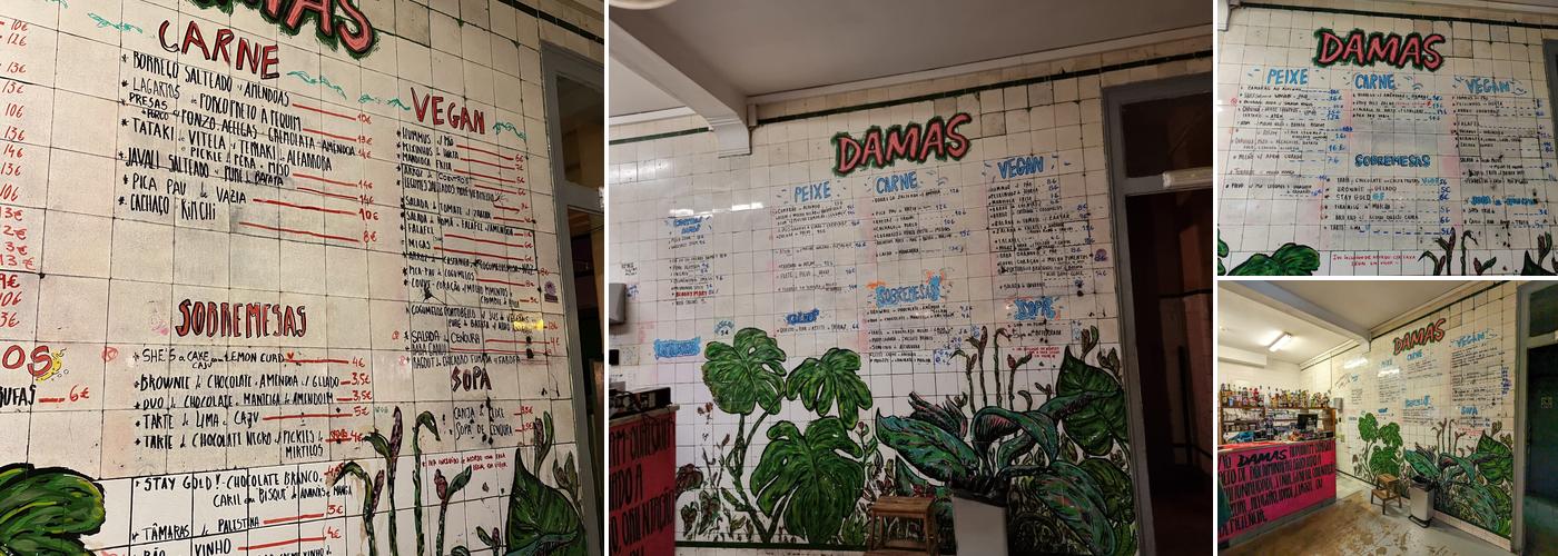 Damas Menu