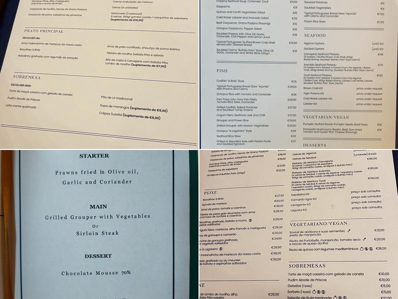 Cervejaria Liberdade Menu