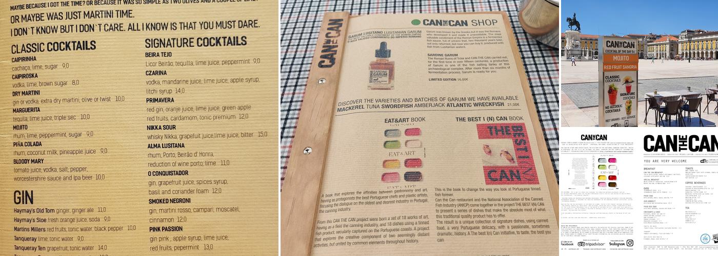 Can the Can Lisboa Menu