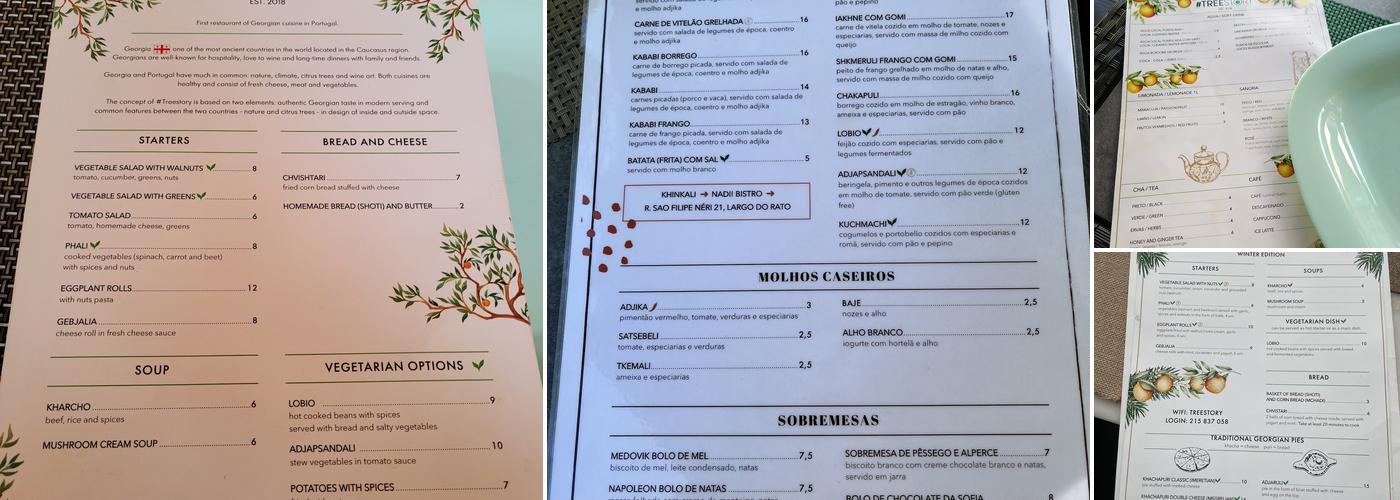 #Treestory Menu