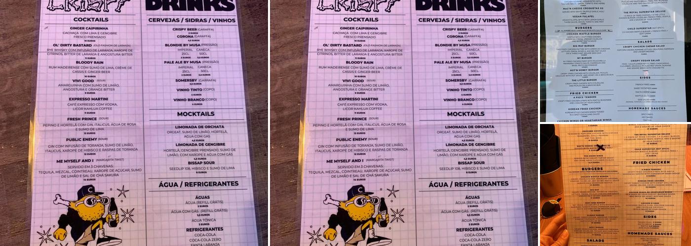 Crispy Mafya Menu