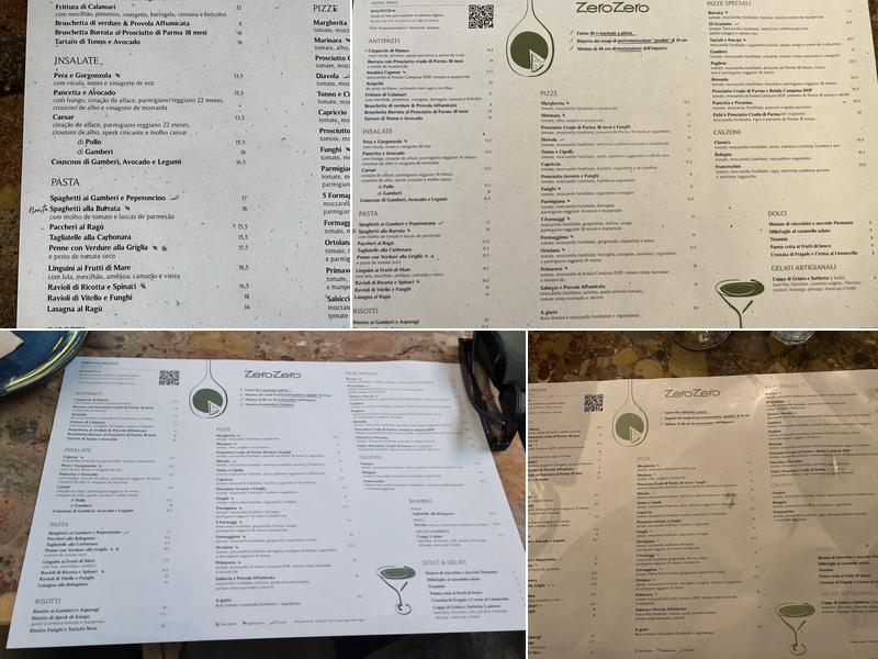 ZeroZero Príncipe Real (ZeroZero) Menu