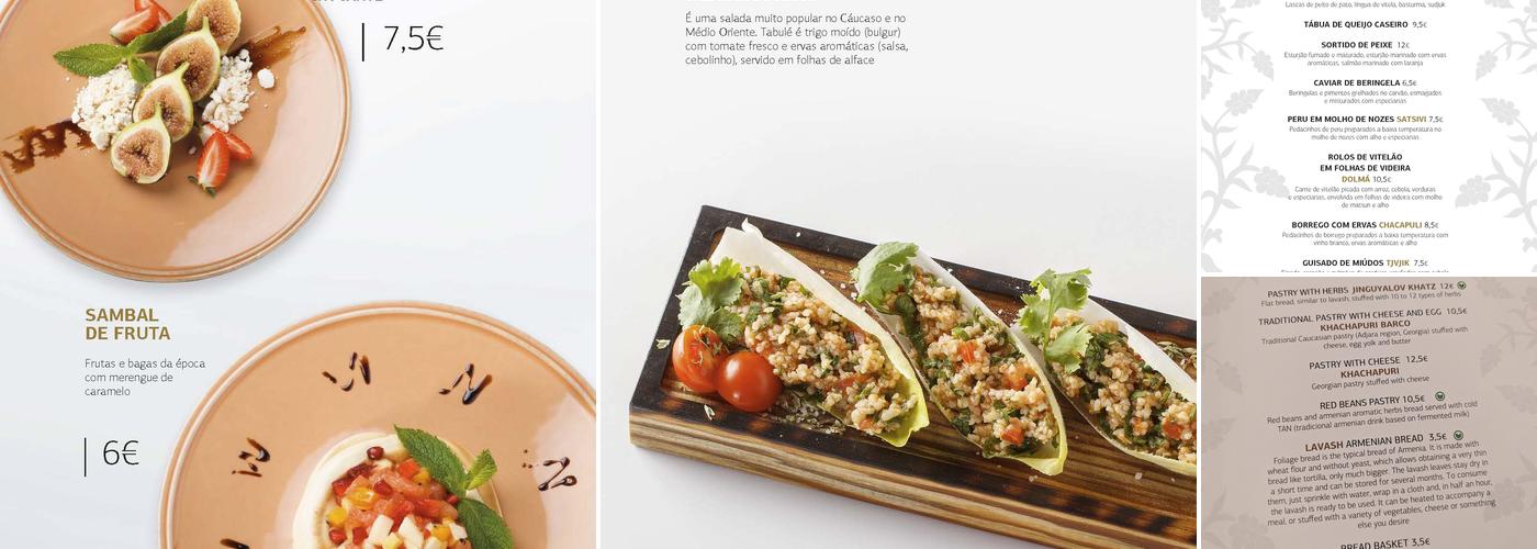 Ararate Menu