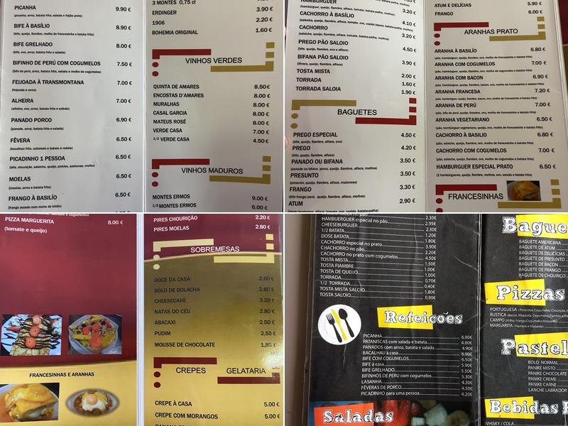 The Café @ Basilio Vila Verde (O Basilio) Menu