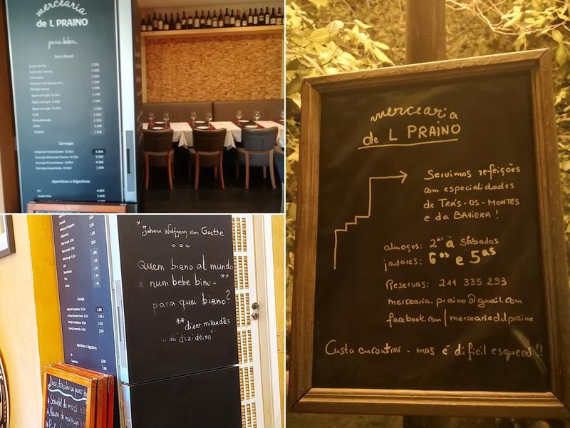 L Praino Menu