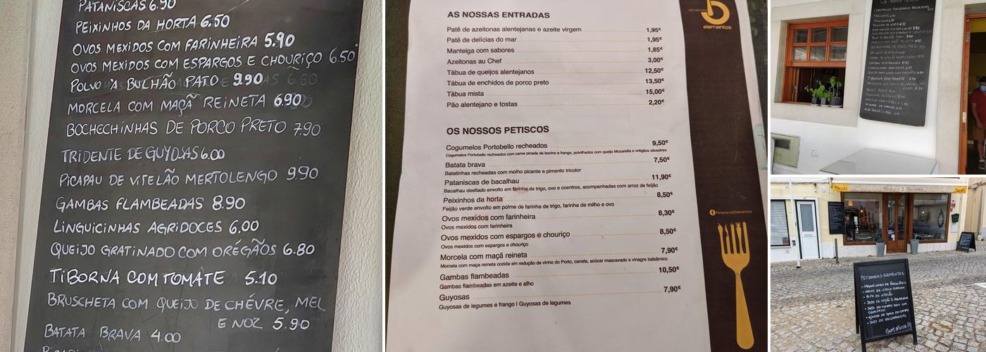 Petiscaria 5 Elementos Menu