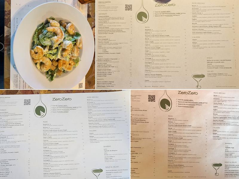 ZeroZero Parque das Nações (ZeroZero) Menu