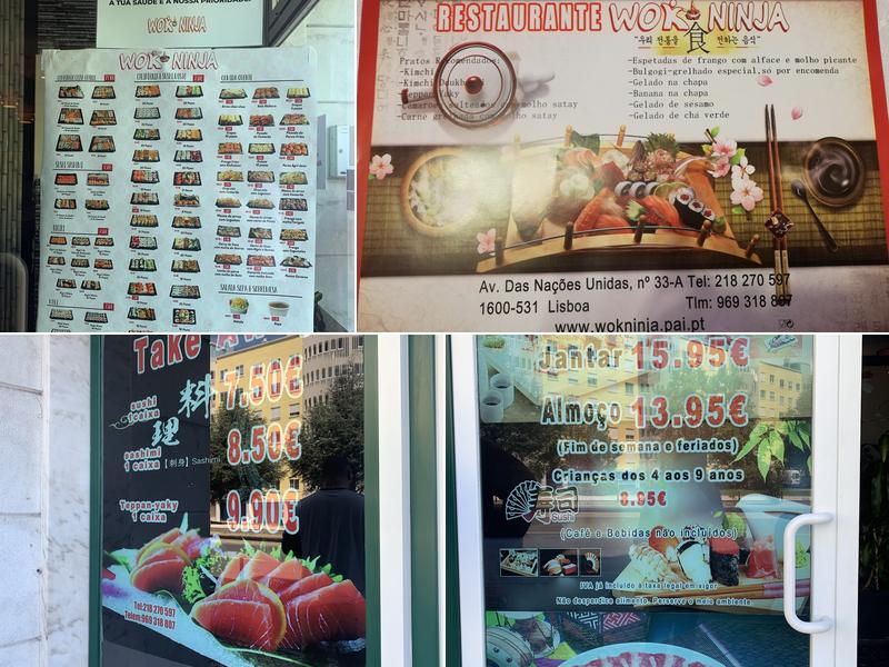 Wok Ninja (Wok Ninja Telheiras) Menu