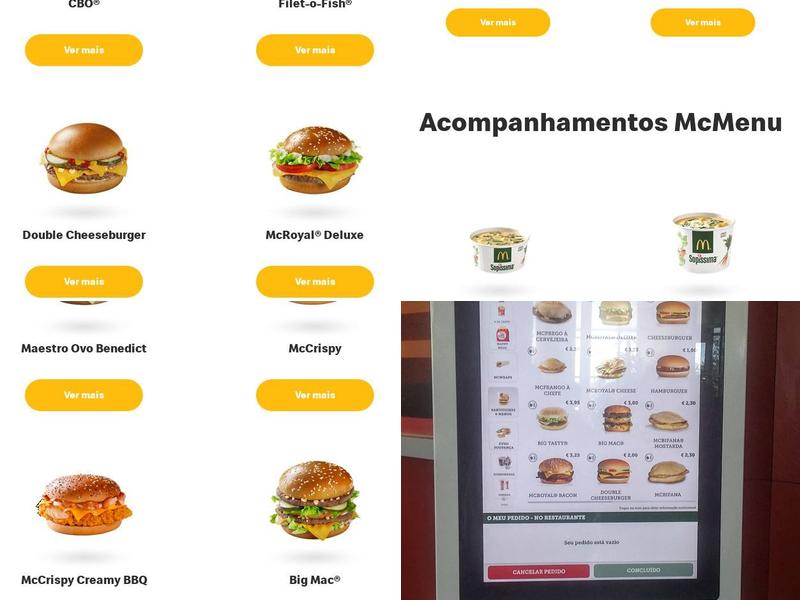 McDonald's Vasco da Gama Menu