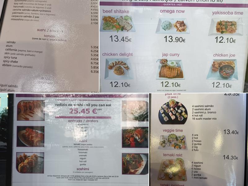 Sushi Time Menu