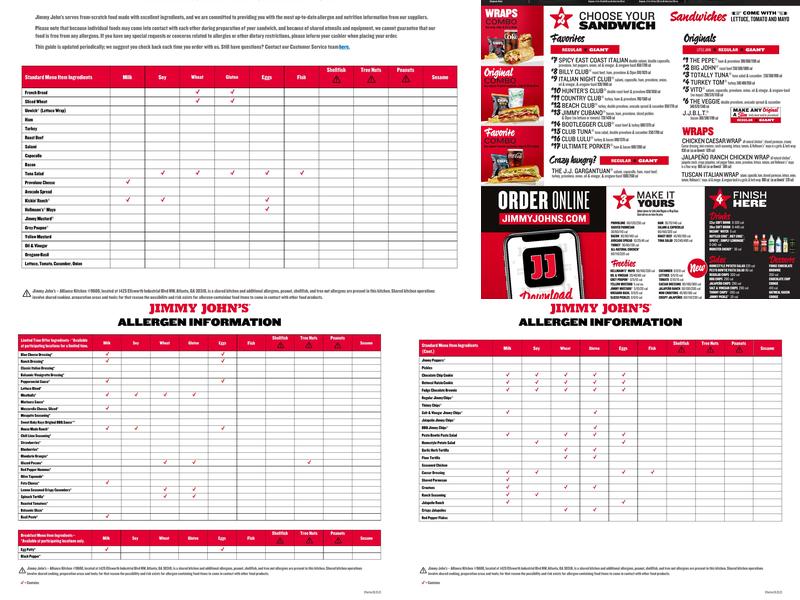 Jimmy John's Menu
