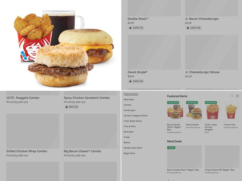 Wendy's Menu