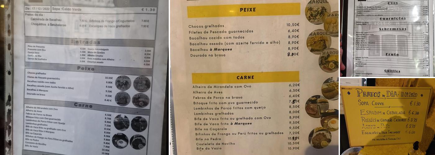 O Marques Menu