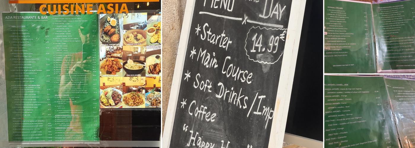 Azia Menu