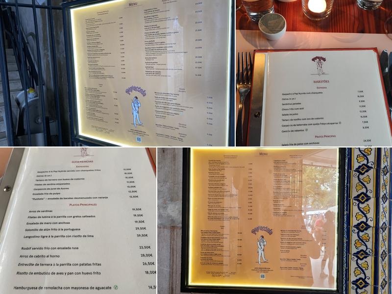 Pap'Açôrda (Pap'Açorda) Menu