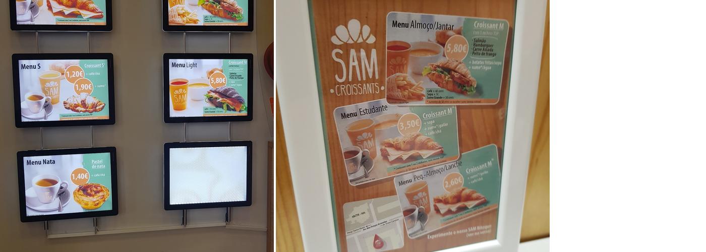Sam Croissants Menu