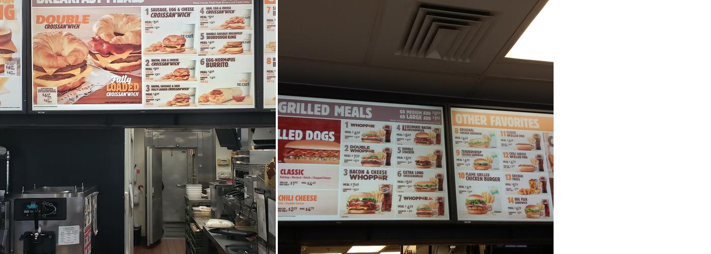 Burger King Menu