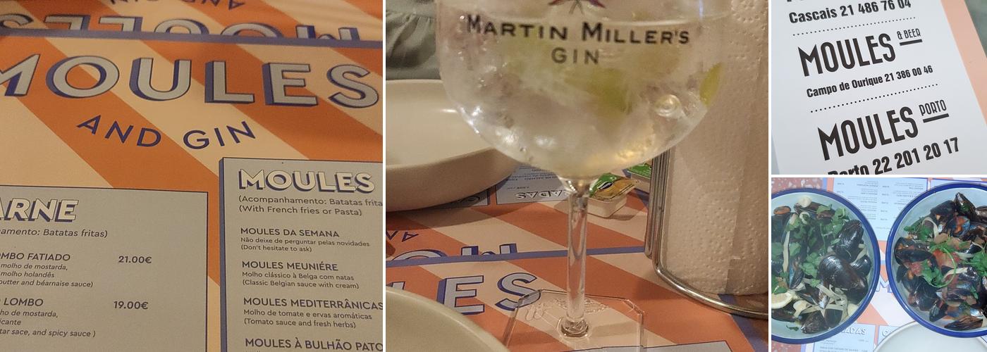 Moules & Gin Lisboa Menu