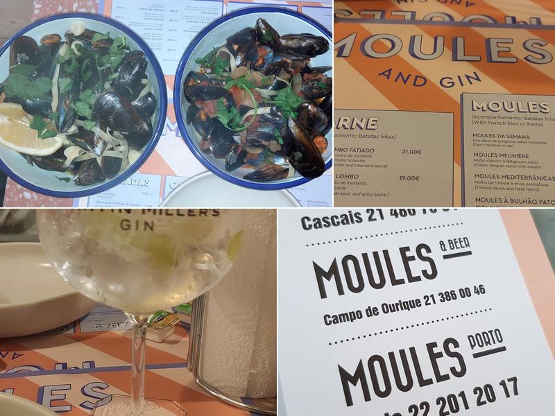 Moules & Gin Lisboa Menu